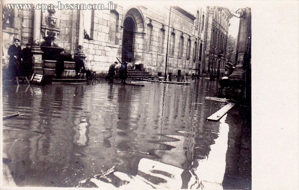 Besançon - Rue du Lycée lors des Inondations de Janvier 1910